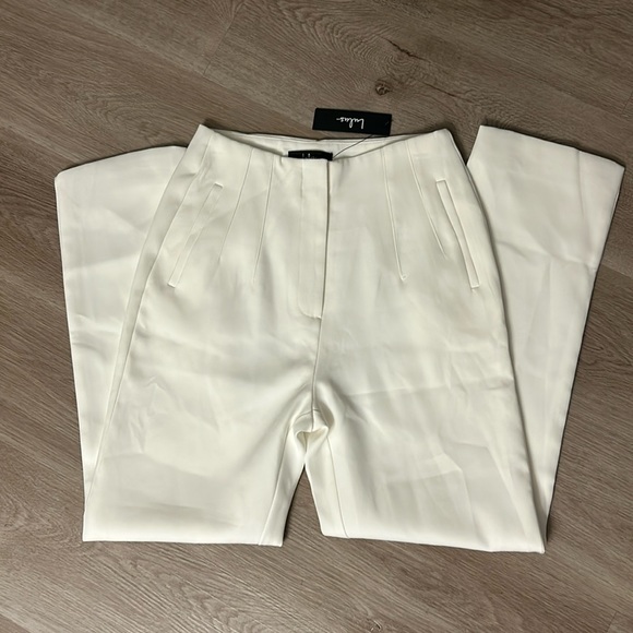 NWT Lulus white high waisted trouser - Picture 5 of 12